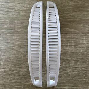 NEW … 2 Piece Set Of WHITE Banana Clips
